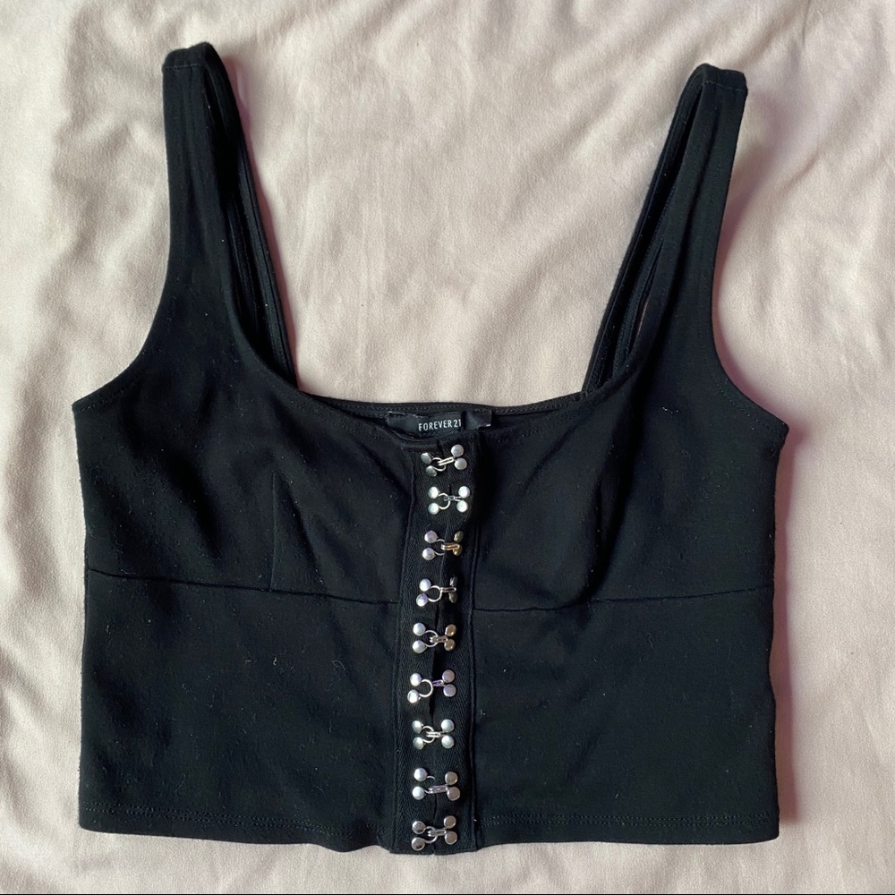 Black crop top